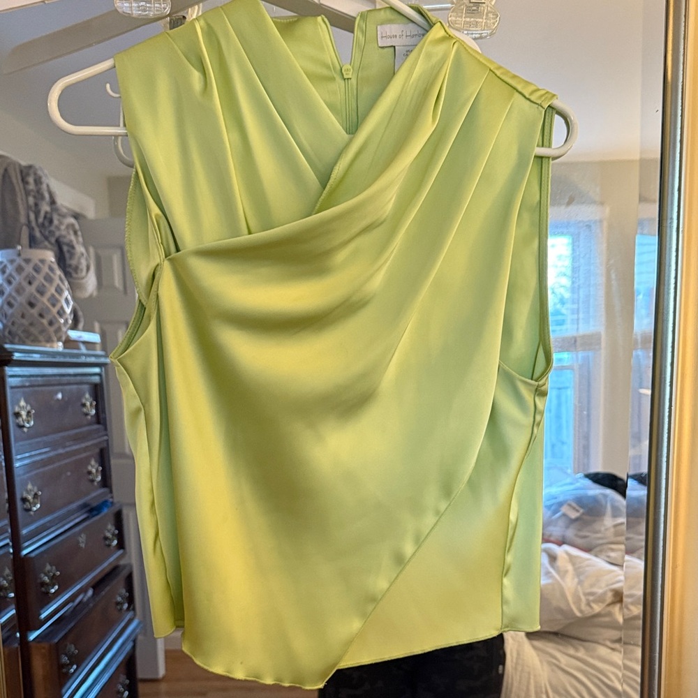 House Of Harlow Lime Green Sleeveless Top